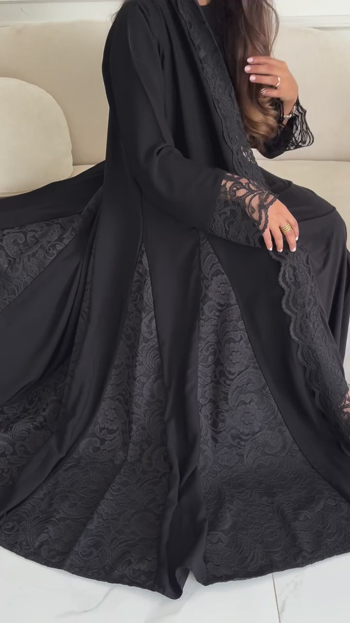 دبل شيفون مع دانتيل