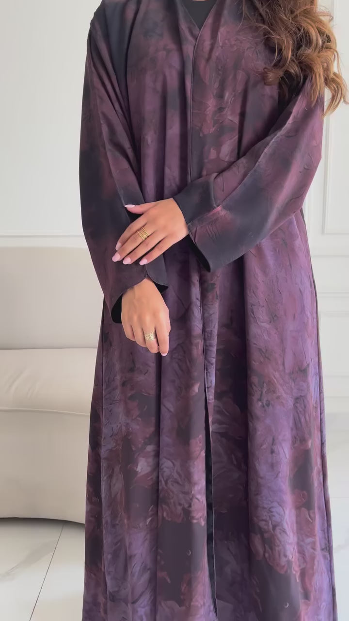 عبايه شيفون مطبوع